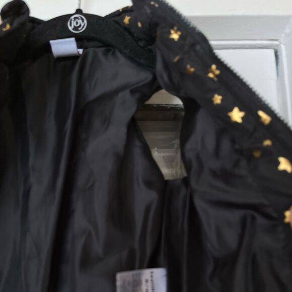 Healthtex black gold stars zippered puffer vest, great condition, wide stitch,3T - Picture 5 of 8